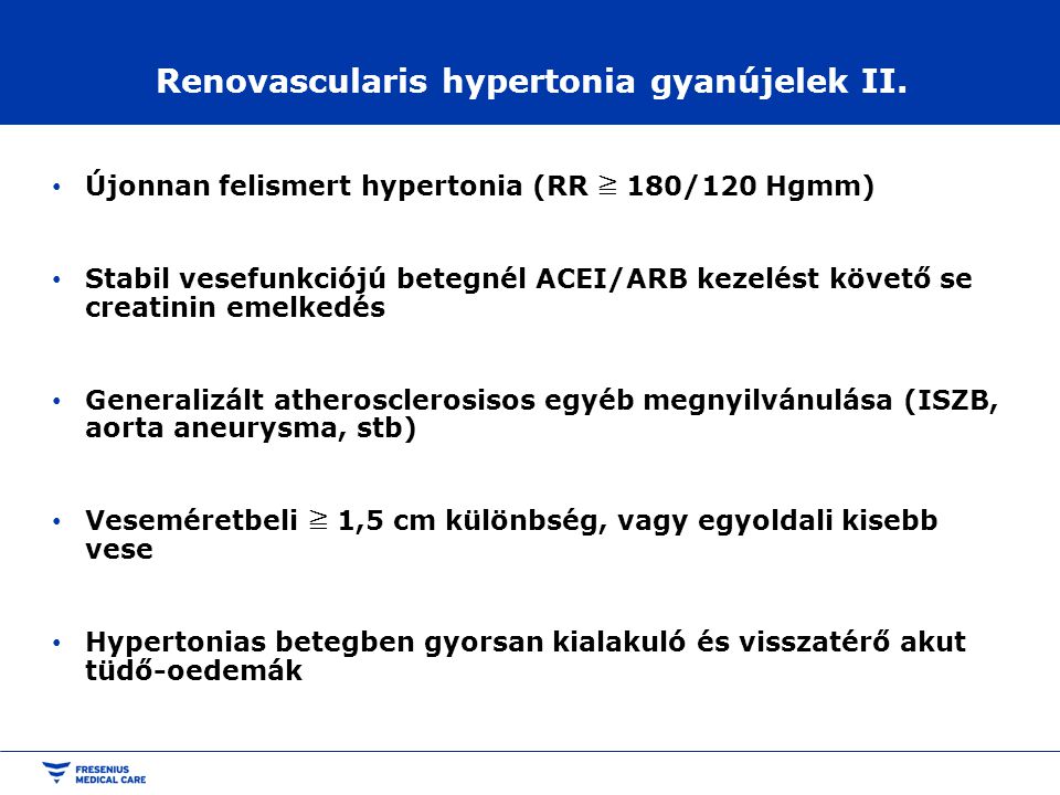 a renovascularis hipertónia diagnosztikája